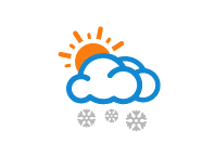 غالباً غائم مع زخات ثلوج